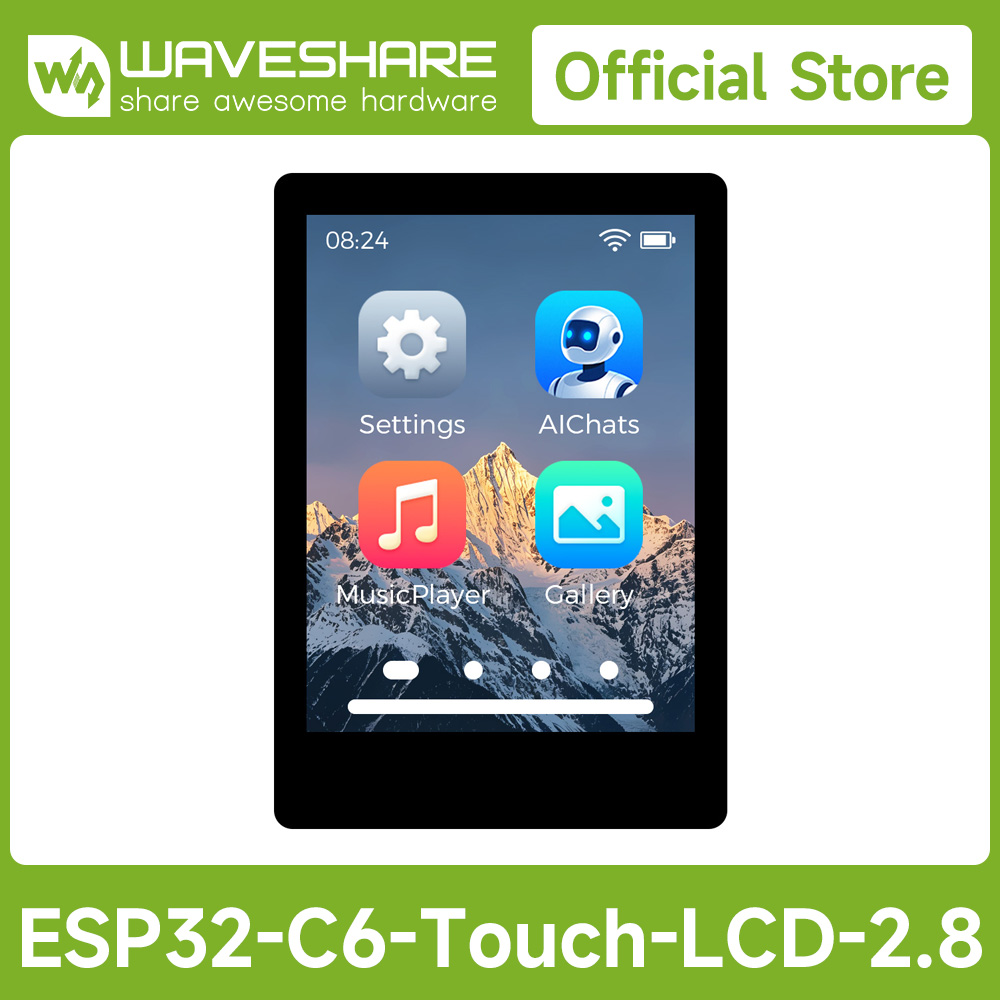 Esp32 Uart Module - Waveshare ESP32-C6 2.8inch IPS Capacitive Touch