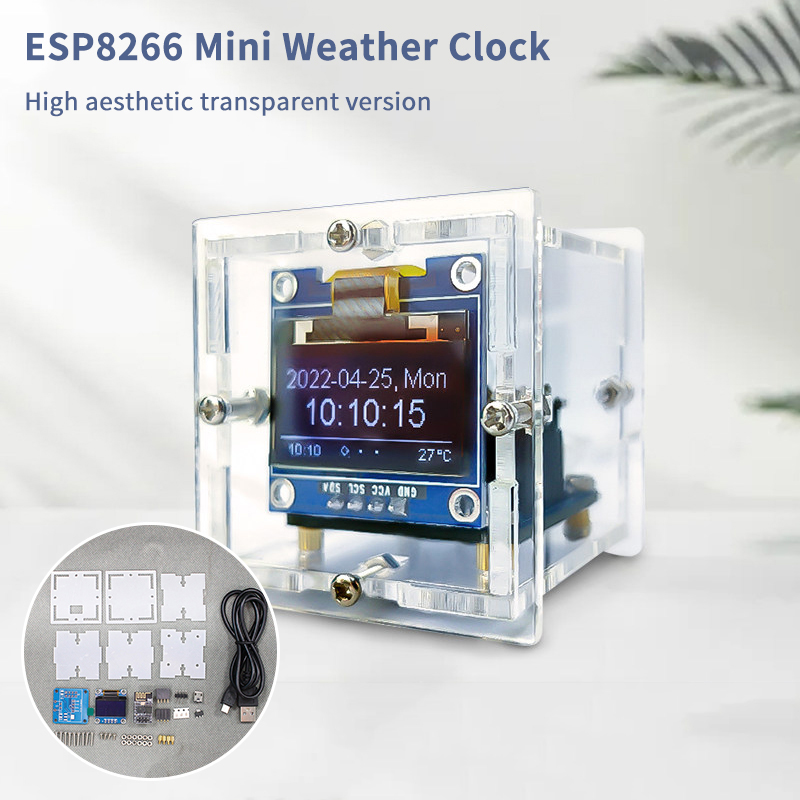 ESP8266 Mini Weather Clock Kit - Esp8266 review and price