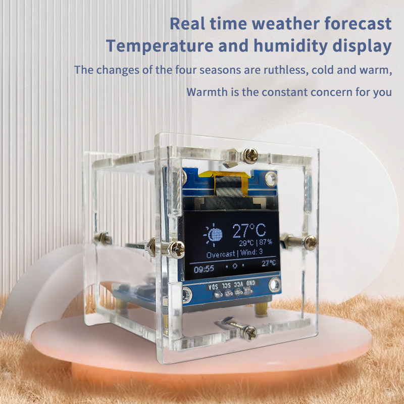 ESP8266 Mini Weather Clock Kit - Esp8266 review and price