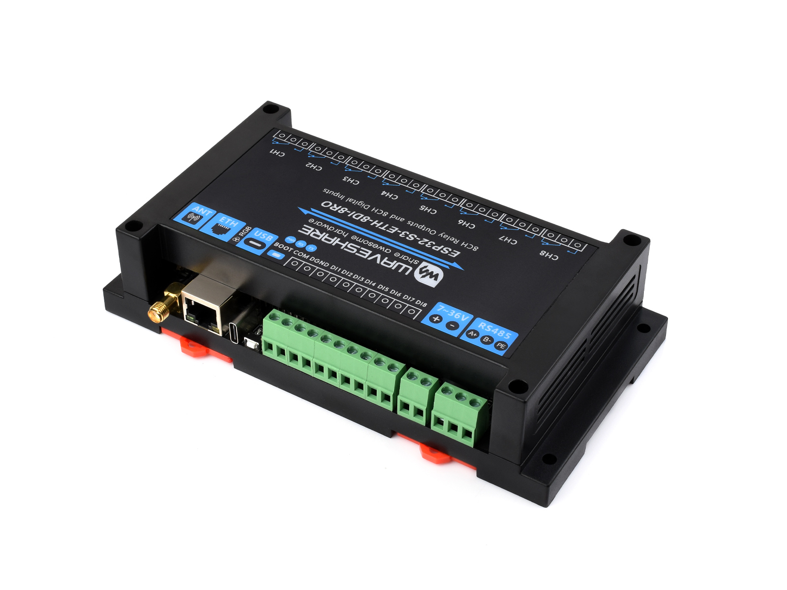 Waveshare Industrial 8-Channel - Esp32 S3 review and price