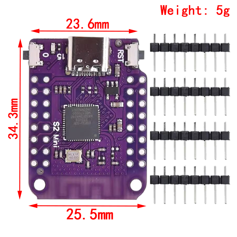 ESP32 S2 Mini V1.0.0 - LOLIN W - Esp32 S2 review and price
