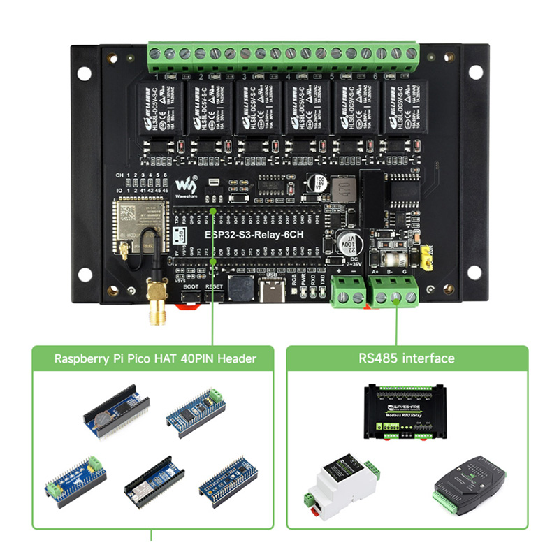 ESP32-S3 Relay Board 6-Channel - Esp32 Wifi Bluetooth Module review and price
