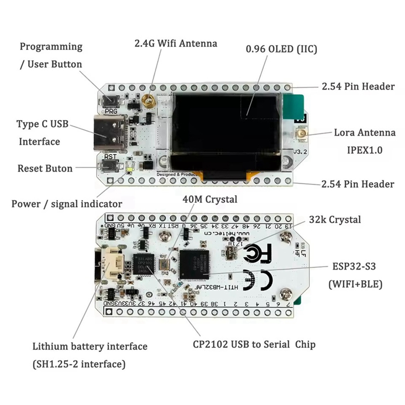 Heltec LoRa32 V3 863-928MHZ ES - Esp32 S3 review and price