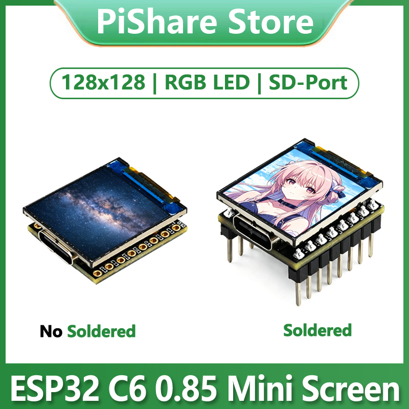 ESP32-C6 0.85 inch Display LCD - Esp32 C6 review and price