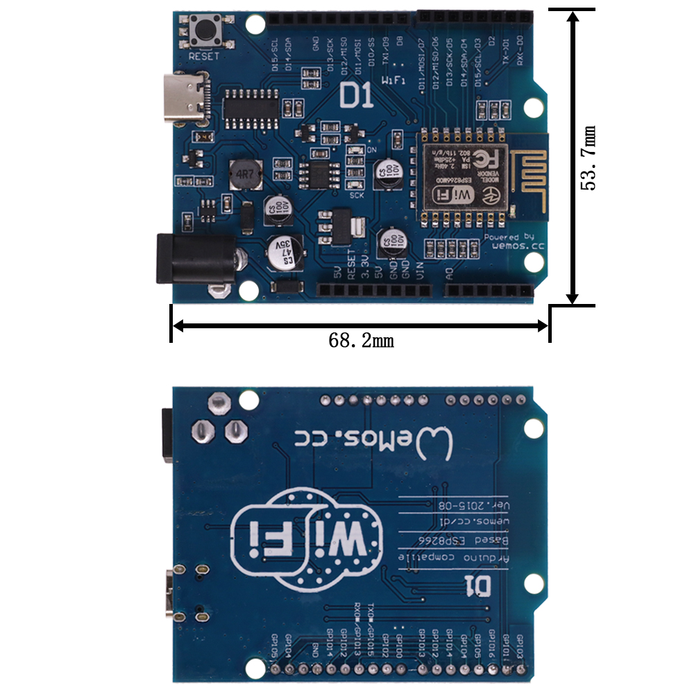 ESP-12E WeMos D1 R2 UNO R3 CH3 - Esp8266 Nodemcu review and price