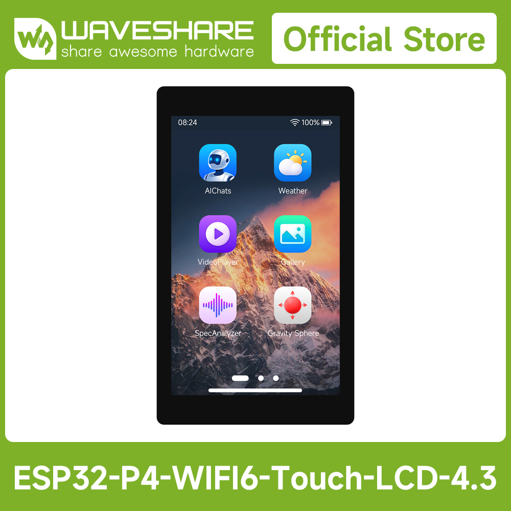Waveshare ESP32-P4-WIFI6 4.3in - Esp32 Development Board review and price