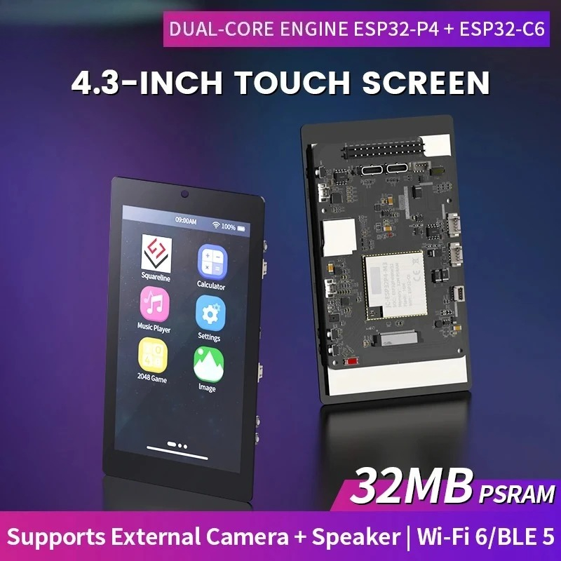 4.3 inch 480x800 IPS Capacitiv - Esp32 C6 review and price