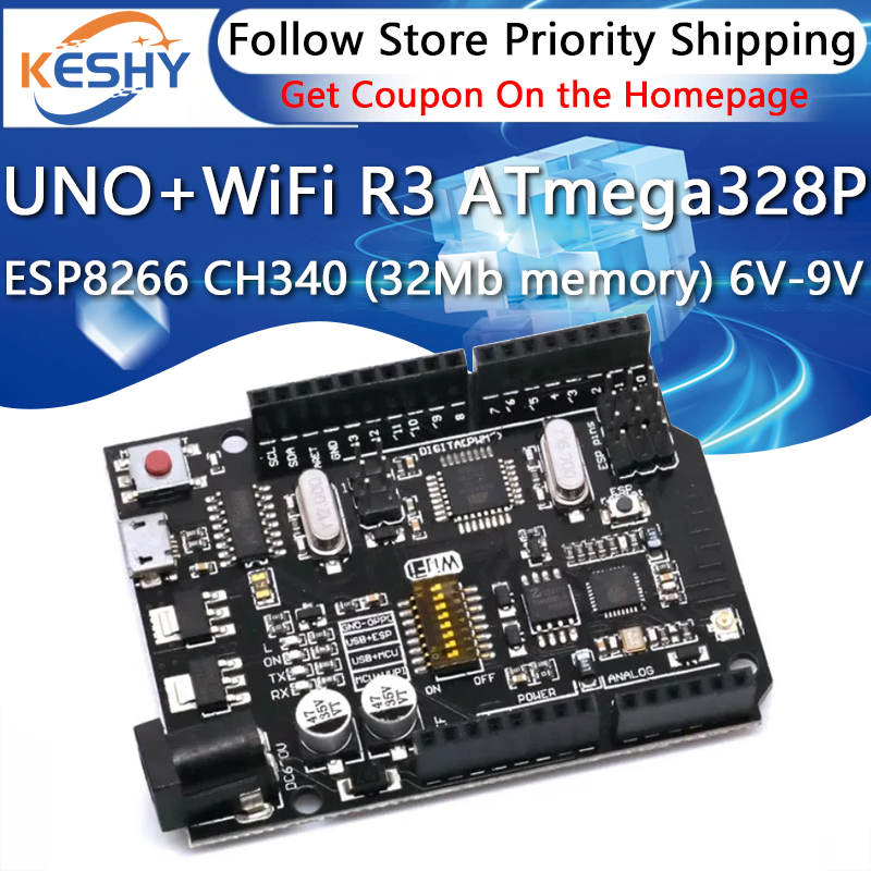 UNO+WiFi R3 ATmega328P+ESP8266 - Esp8266 Nodemcu review and price