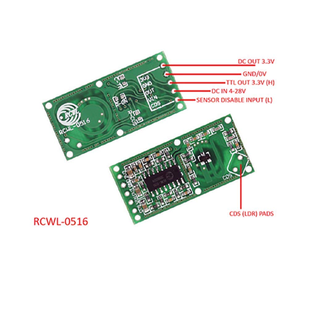5PCS RCWL-0516 Motion Detectio - Esp8266 Nodemcu review and price